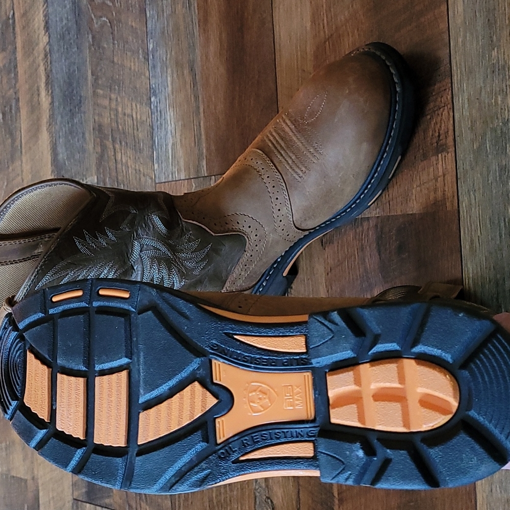 ARIAT  Workhog Waterproof Composite Toe Pull On Work Boots 11.5D